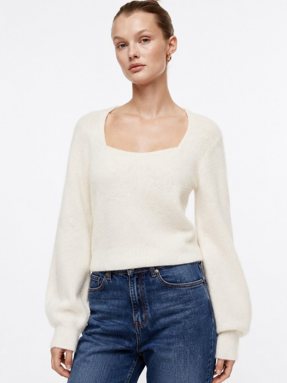 H&M Women's Soft White Sweater